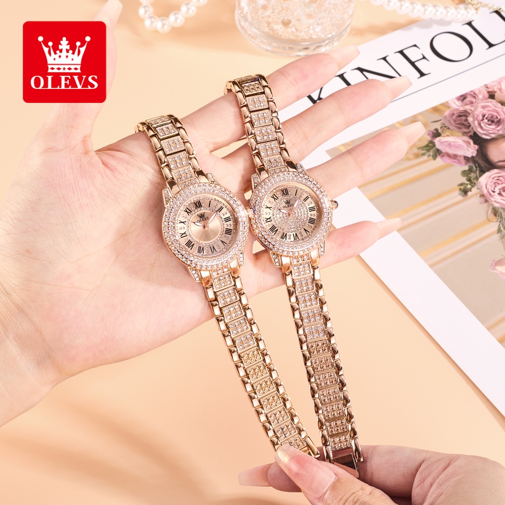 Luxury Watch Usa - OLEVS Luxury Fashion ladies' watches Diamond