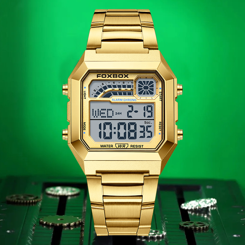 Luxury Watch Hd - FOXBOX LIGE Fashion Luxury Digital Man
