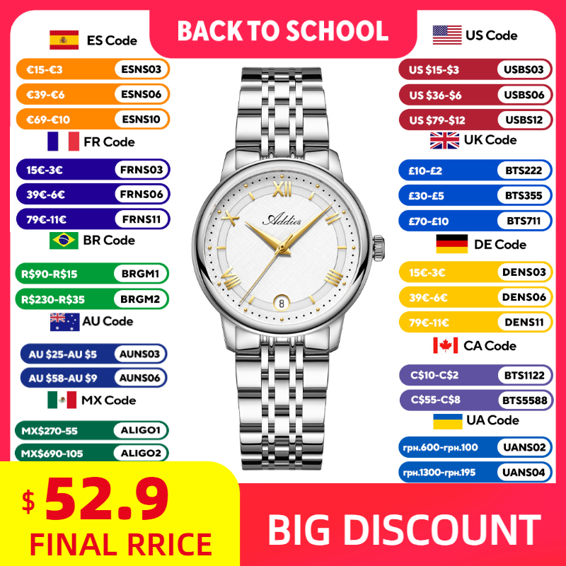 Luxury Watch Storage - ADDIES Elegant Quartz Ladies Watches Luxury