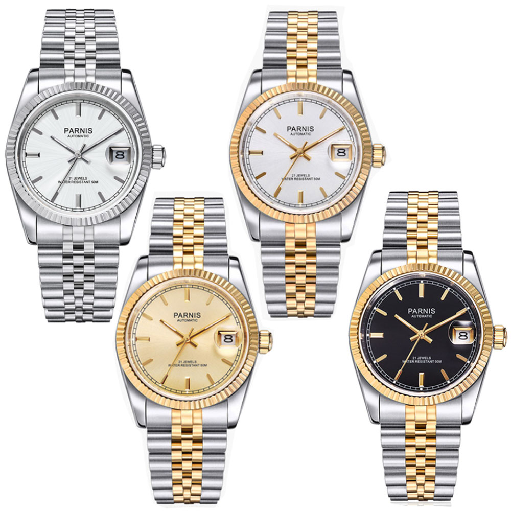 Rolex Watch Datejust - Parnis 36Mm Nam Tự Động Miyota