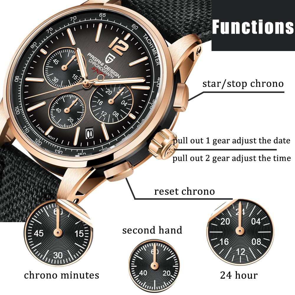 Luxury Watch For Men - PAGANI DESIGN New Mens Watch 41mm
