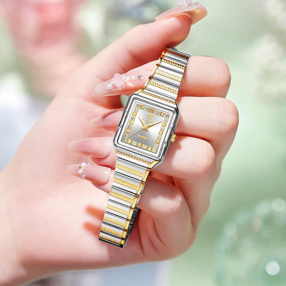 Luxury Watch Brand List - LIEBIG Lady Stainless Steel Strip Watch
