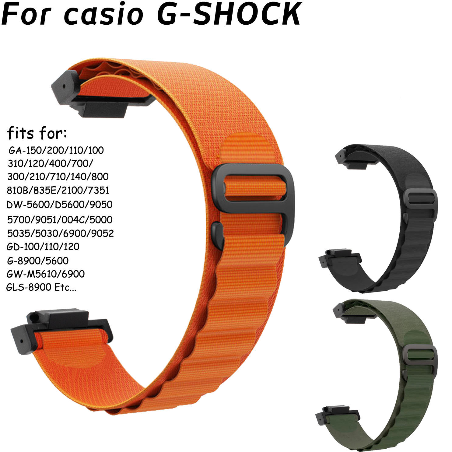 Casio Watch G-Shock Ga-2100 - 16mm Watchband For Casio G-SHOCK GA-110