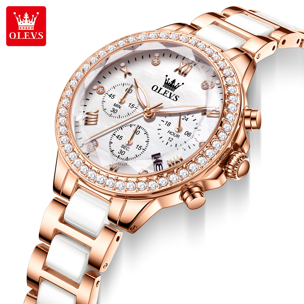 Luxury Watch Time - OLEVS 9999 Ladies' Quartz Watch Ceramic