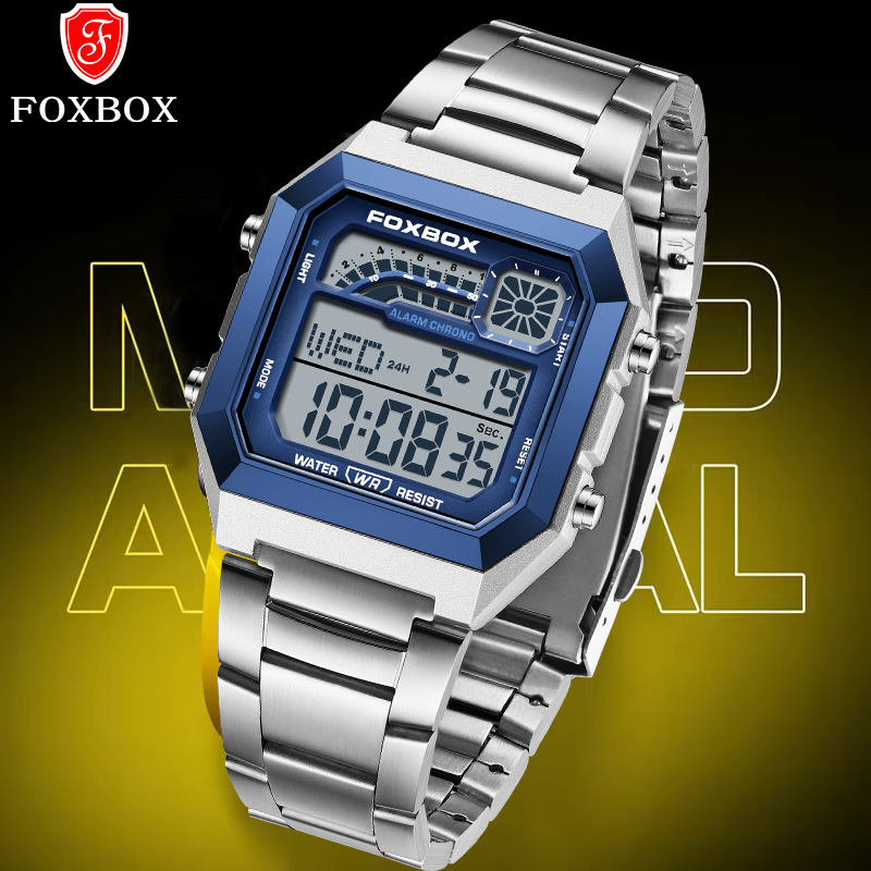 Luxury Watch For Men - FOXBOX Fashion Luxury Digital Man Watch