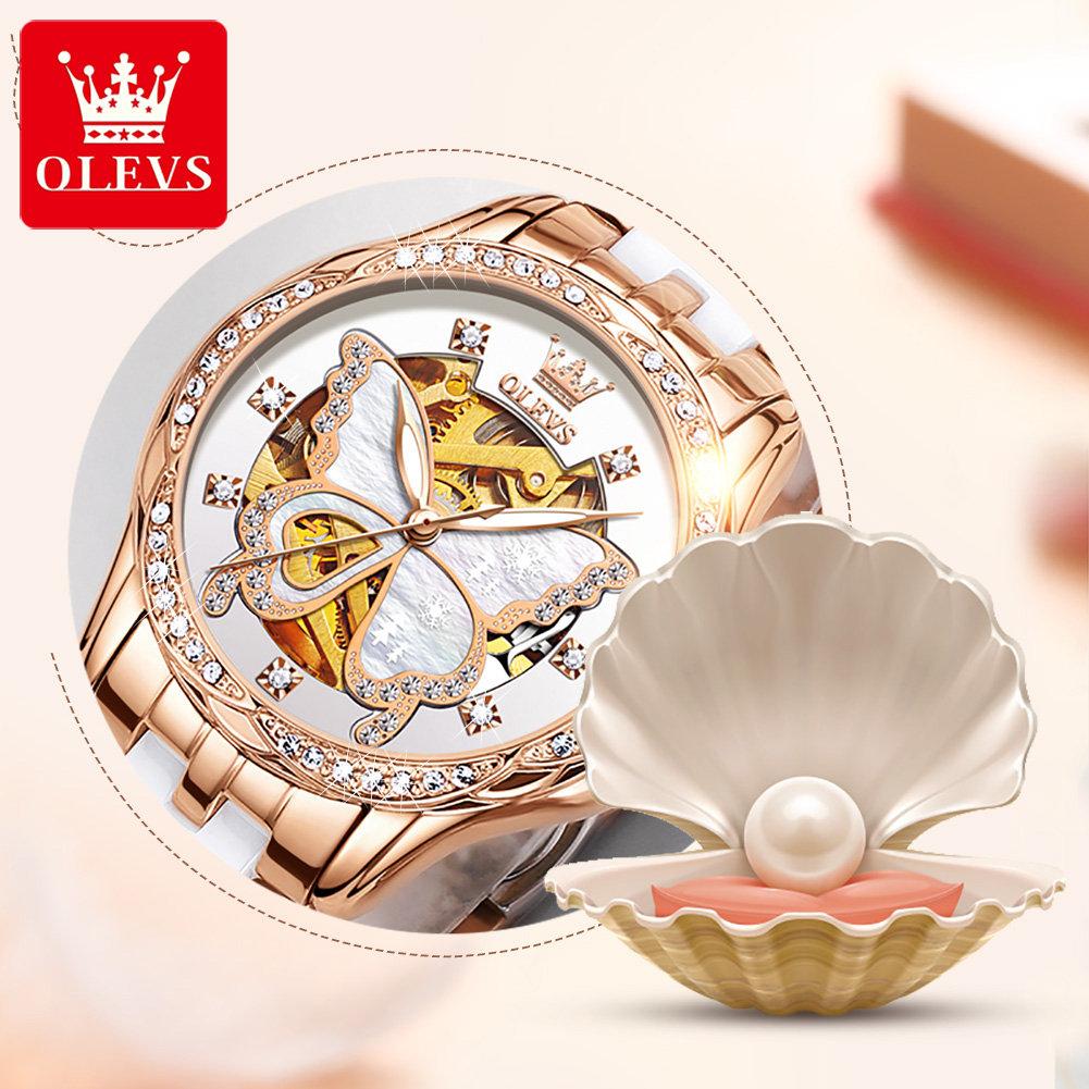 Luxury Watch Hd - OLEVS 6622 Luxury Women All Automatic