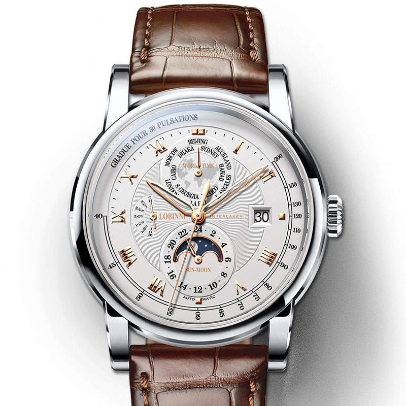 LOBINNI Men Automatic Watch 42 - đánh giá và giá Luxury Watch In The World