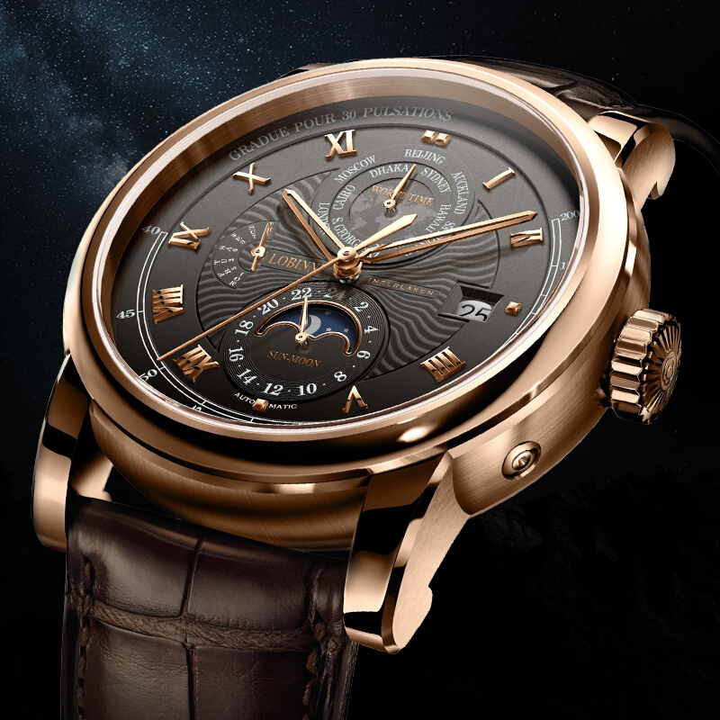 LOBINNI Men Automatic Watch 42 - đánh giá và giá Luxury Watch In The World