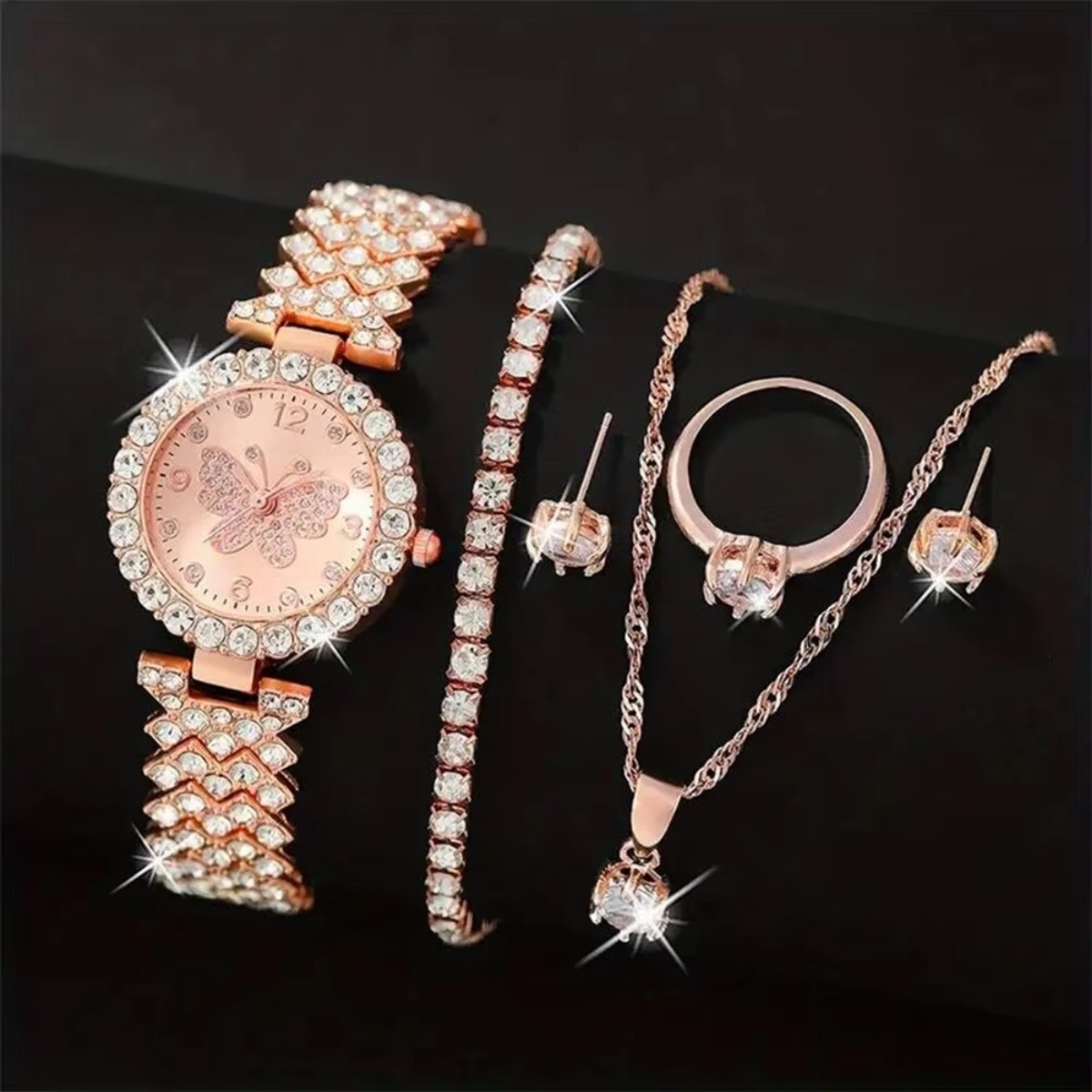 6PCS/Set Luxury Rhinestone But - đánh giá và giá Luxury Watch Storage