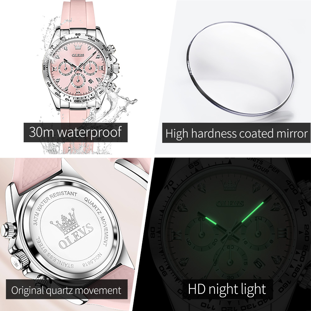 OLEVS 5618 Women Watch HD Mult - đánh giá và giá Luxury Watch Hd