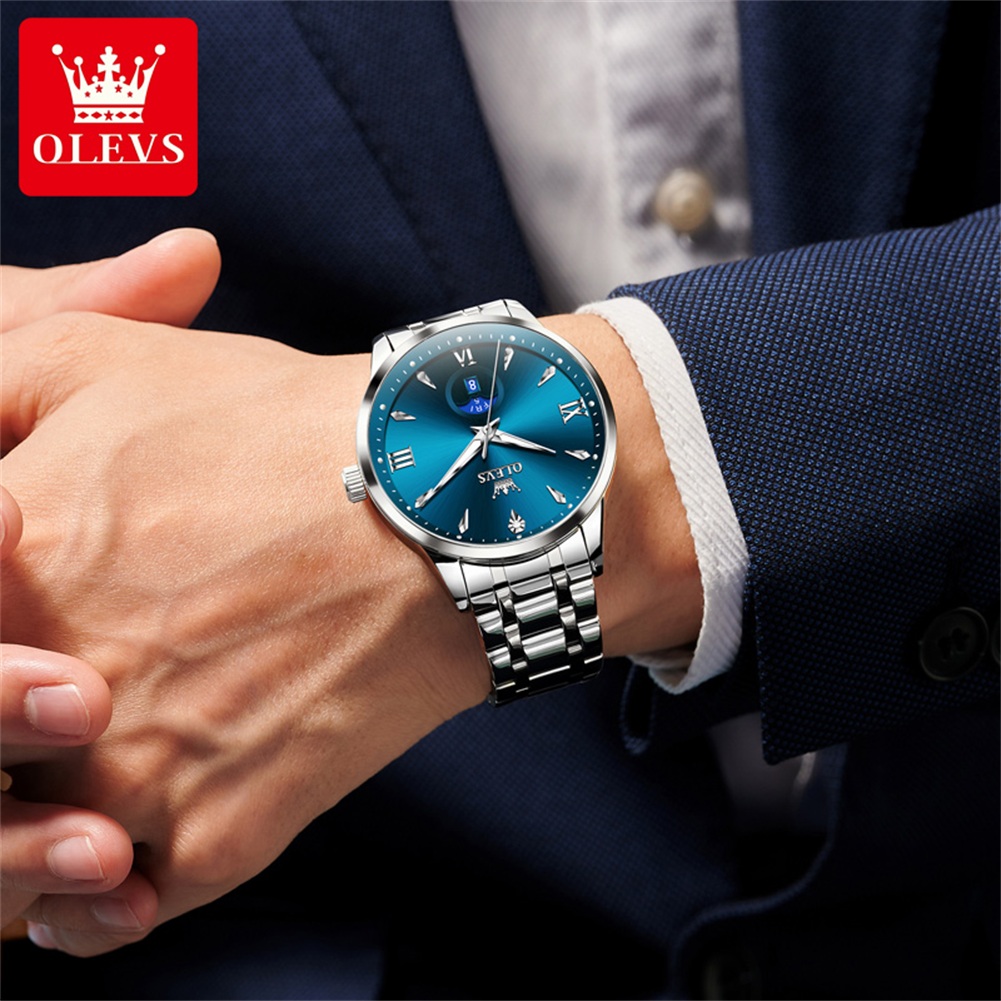 OLEVS Moon Phase men's watches - đánh giá và giá Luxury Watch For Men