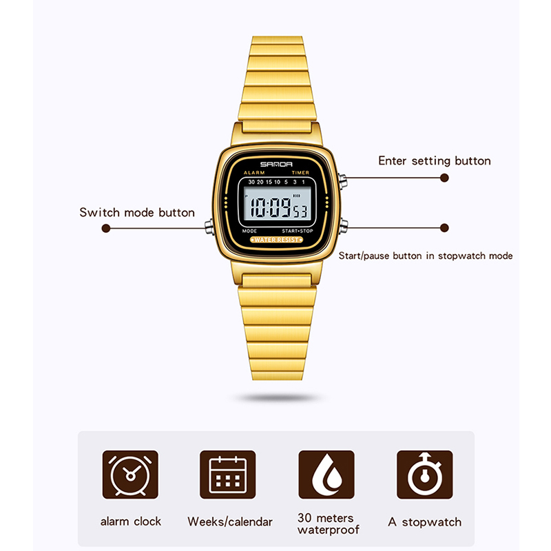 SANDA Women Golden Classic Qua - đánh giá và giá Luxury Watch Time