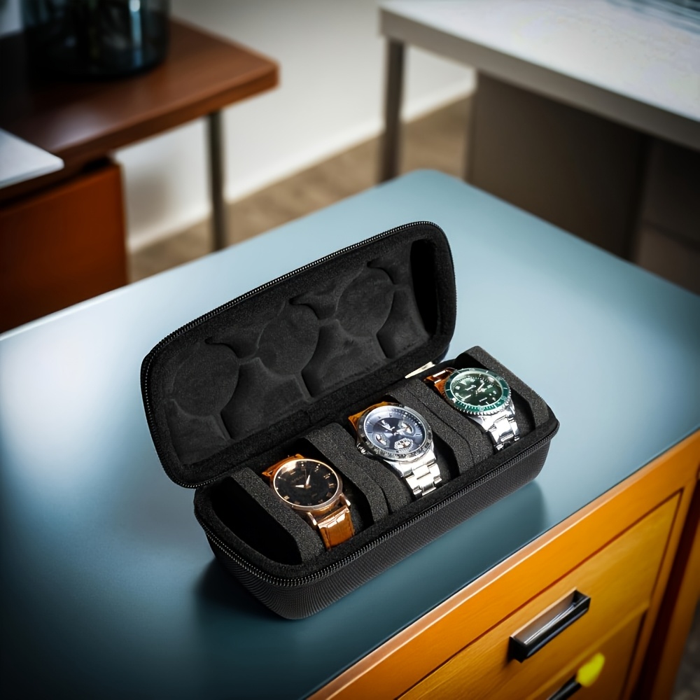 1/2 PC Luxury 3-slot Watch Tra - đánh giá và giá Luxury Watch Case Travel