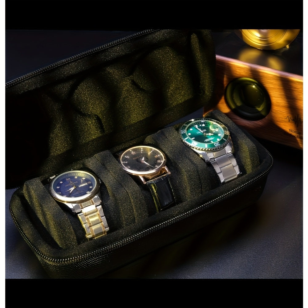 1/2 PC Luxury 3-slot Watch Tra - đánh giá và giá Luxury Watch Case Travel