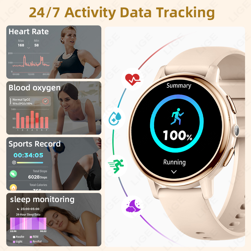 2026 LIGE Women Smart Watch Lu - đánh giá và giá Luxury Watch Hd