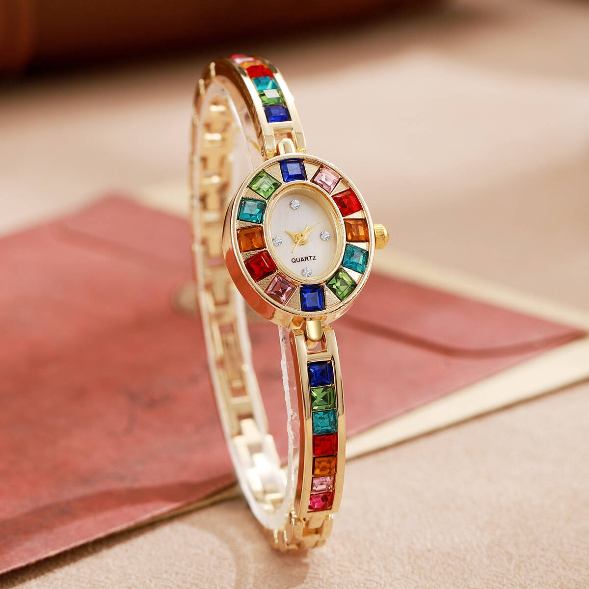 2PCS/Set Luxury Rhinestone Wom - đánh giá và giá Luxury Watch Storage