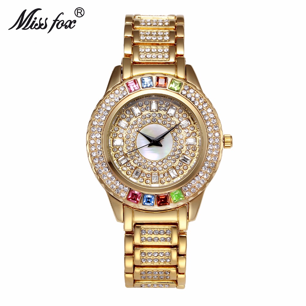 MISSFOX Nữ Vàng Đảng Đồng Hồ N - đánh giá và giá Luxury Watch China