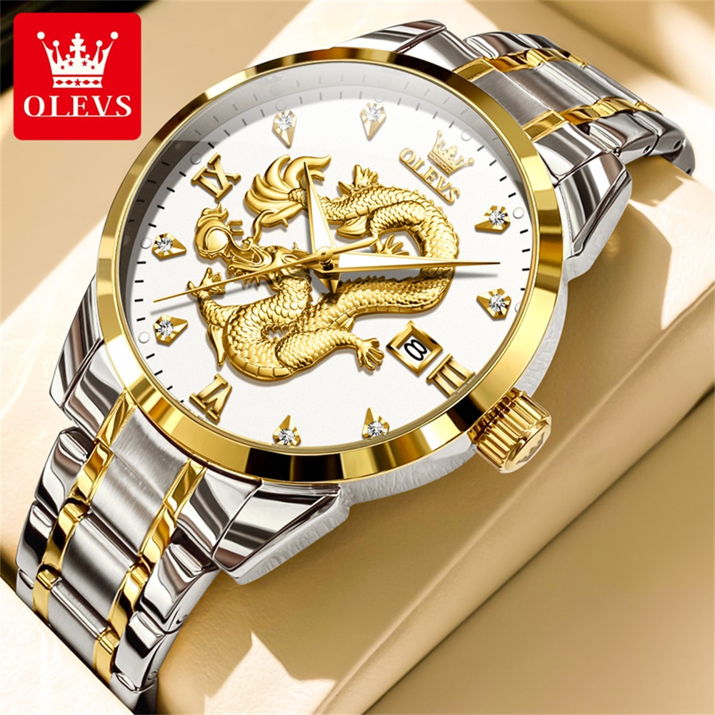 OLEVS Fashion China Loong Drag - đánh giá và giá Luxury Watch China