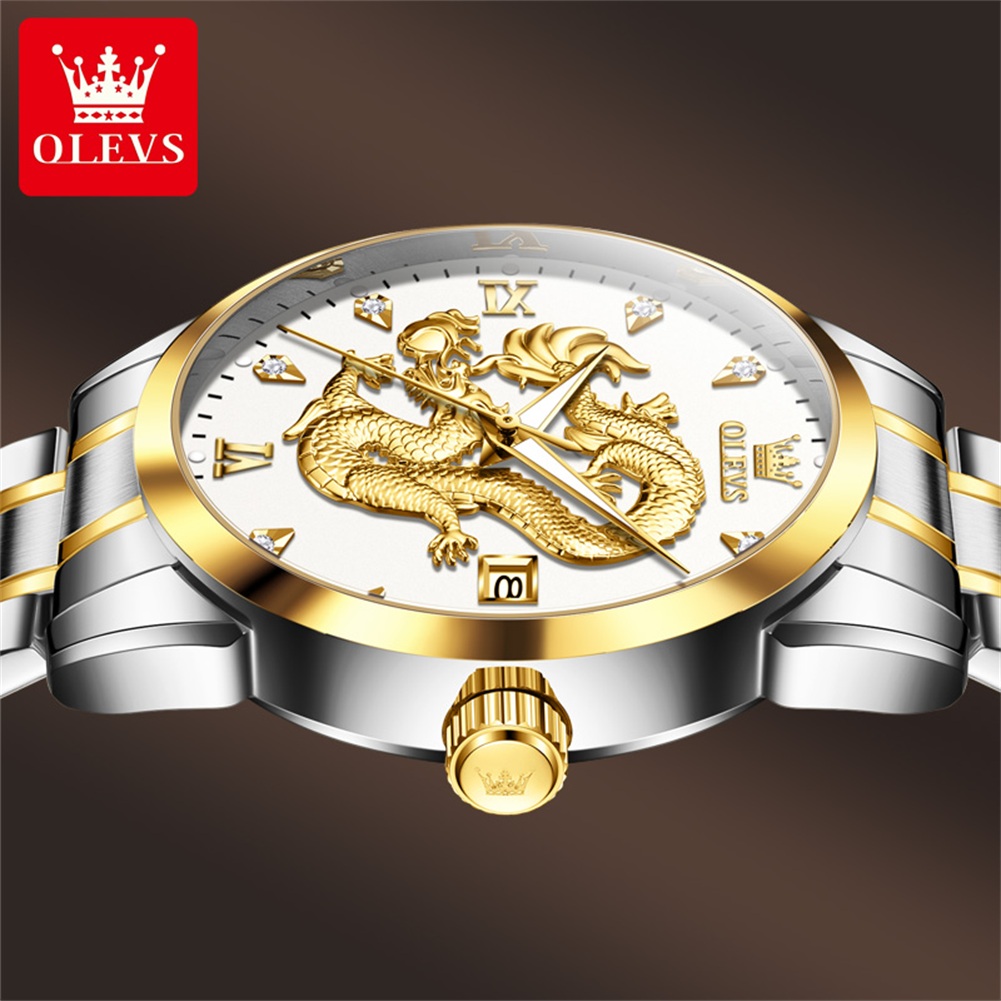 OLEVS Fashion China Loong Drag - đánh giá và giá Luxury Watch China