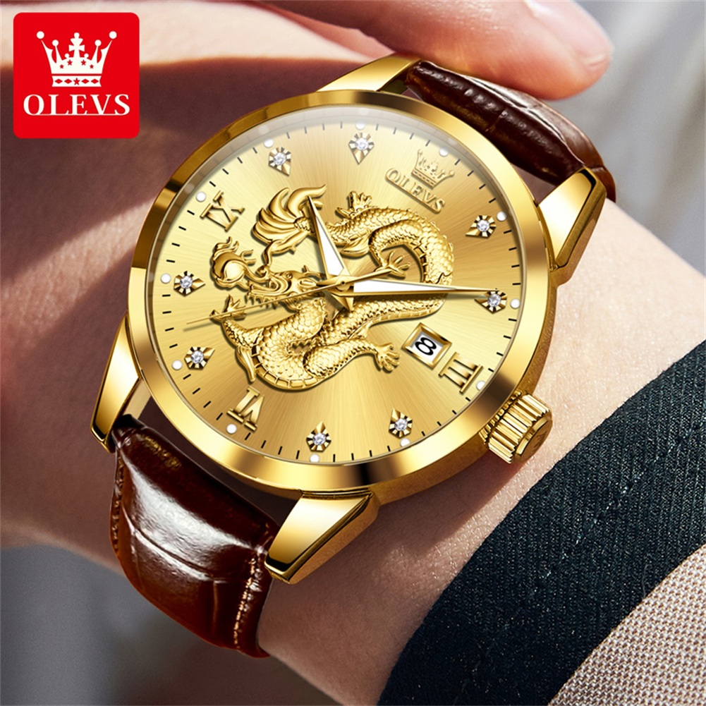 OLEVS Top Brand Mens Watch Fas - đánh giá và giá Luxury Watch China