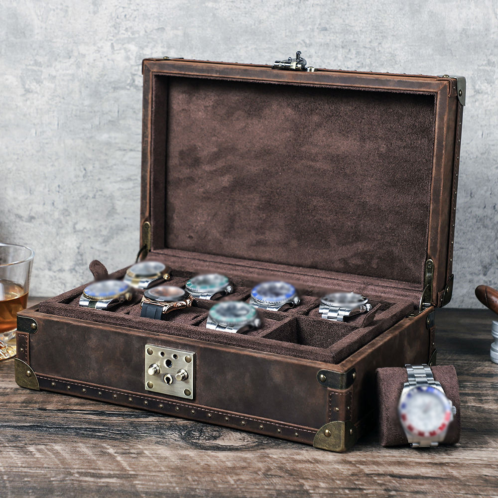 CONTACT'S FAMILY 8 Leather Cus - đánh giá và giá Luxury Watch Case Travel