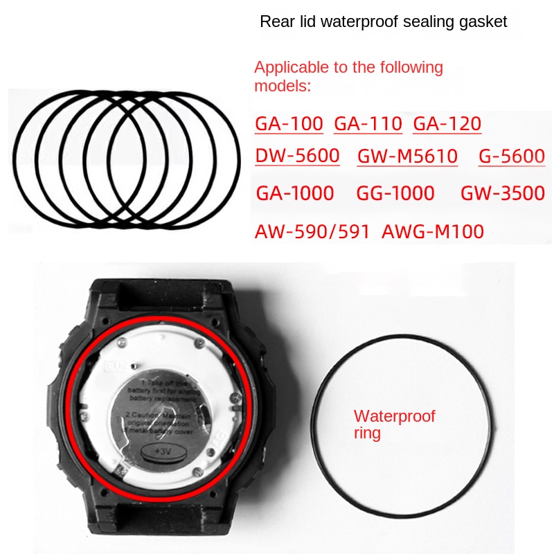 Rear cover waterproof ring for - đánh giá và giá Casio Watch G-Shock Ga-2100