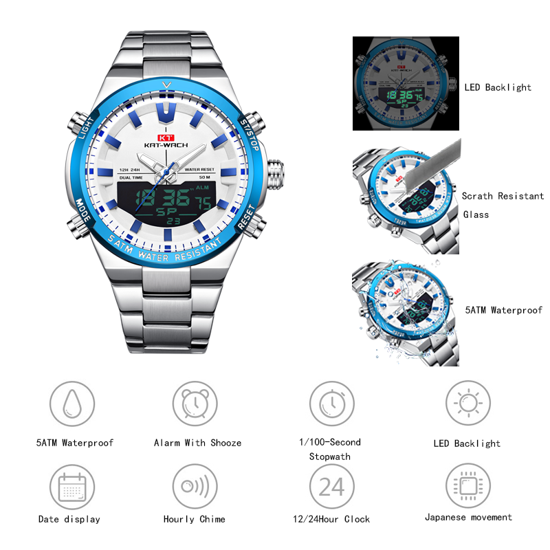KAT-WACH men's quartz wristwat - đánh giá và giá Luxury Watch Time
