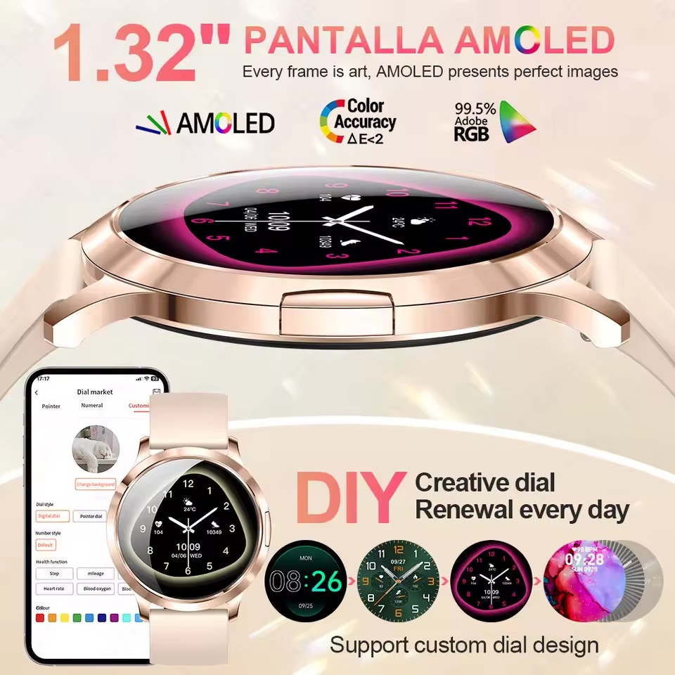 New Smart Watch Women 1.32