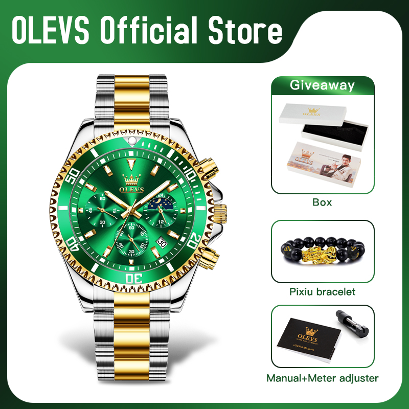 OLEVS 2870 Men's Watch Top Bra - đánh giá và giá Rolex Watch Datejust