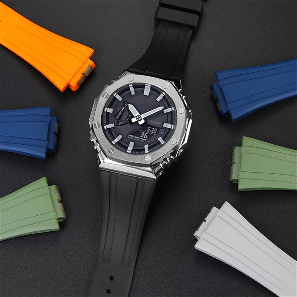 Cao Cấp Cao Cấp Fluoro Cao Su  - đánh giá và giá Casio Watch G-Shock Ga-2100