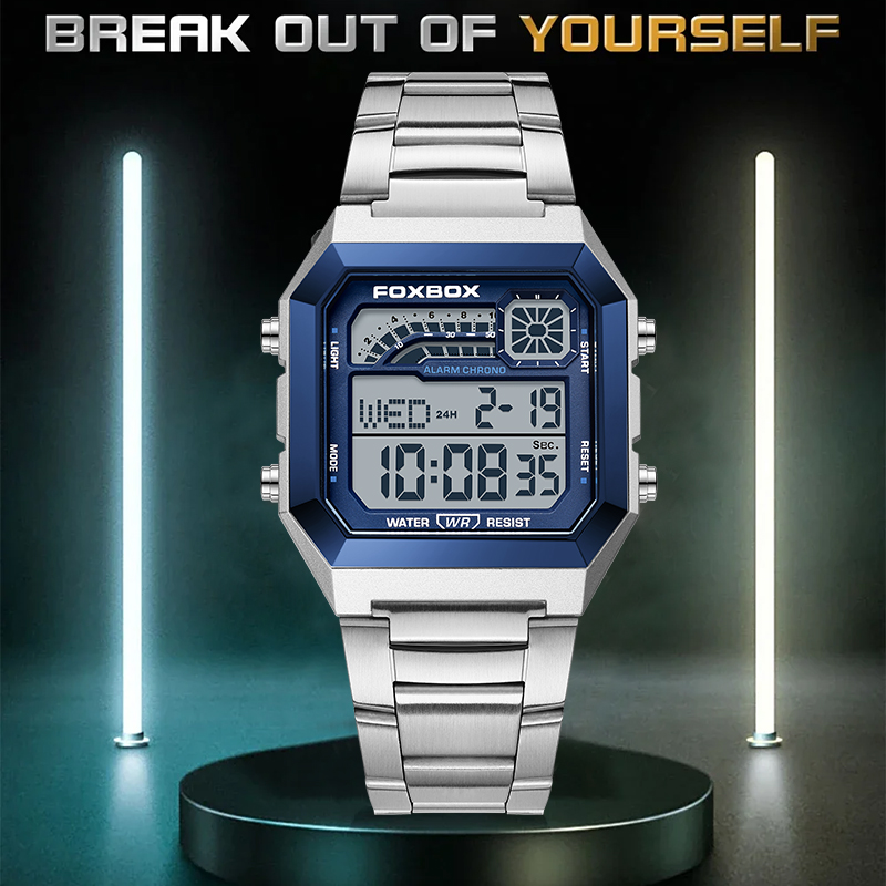 FOXBOX Fashion Luxury Digital  - đánh giá và giá Luxury Watch For Men